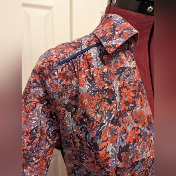 Liberty of London Floral Short Sleeved Dress US 8 - Picture 4 of 10